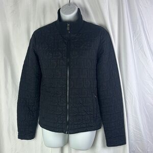 Burton snowboard women’s quilted logo jacket black size medium